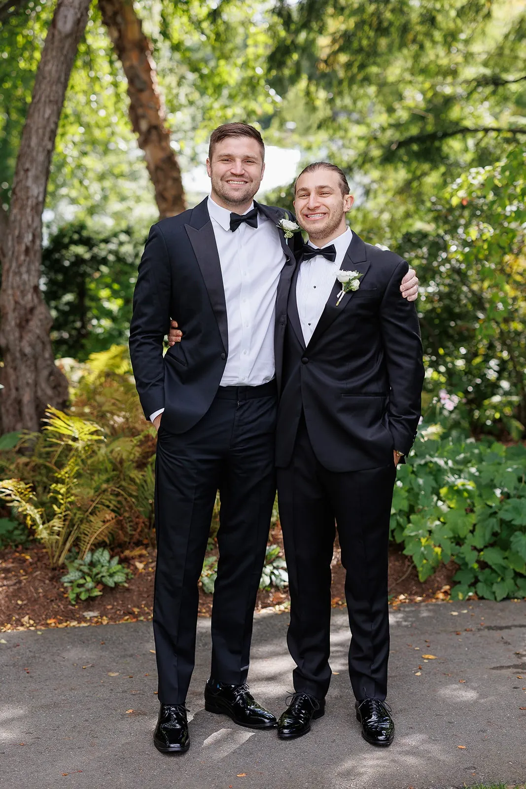 Jake and Matt, Taylor's husband, at Jake's wedding
